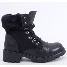 Black lace-up boots 4063 Black 1