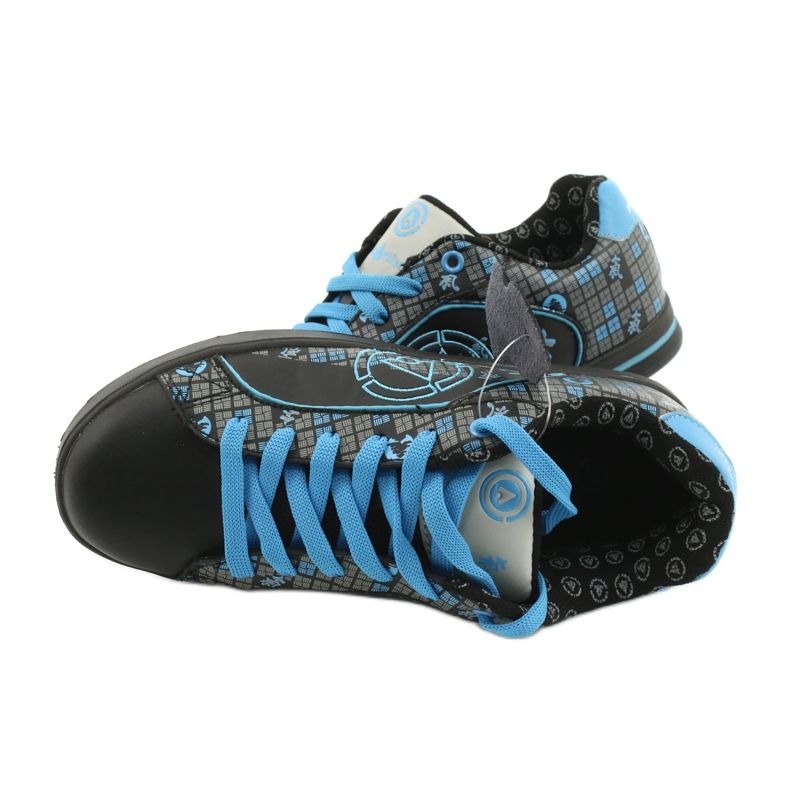 Sport Sneakers McArthur 13-bk black blue grey 4 Sport Sneakers McArthur 13-bk black blue grey 4