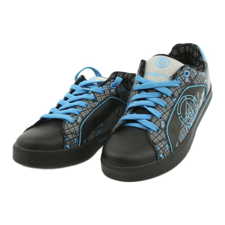 Sport Sneakers McArthur 13-bk black blue grey 2 Sport Sneakers McArthur 13-bk black blue grey 2