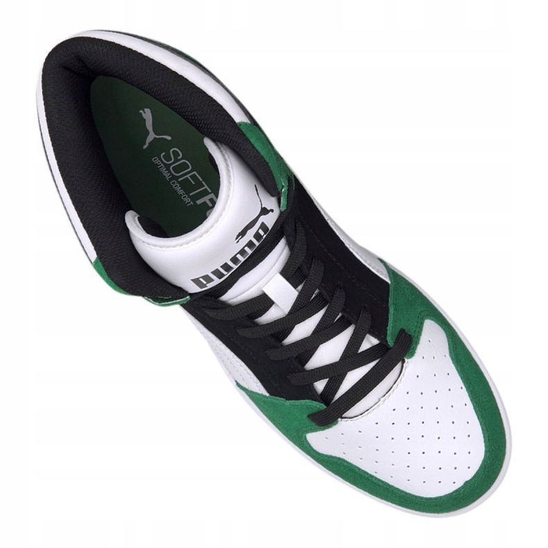 Puma Rebound LayUp Sd M 370219-05 white black green 2