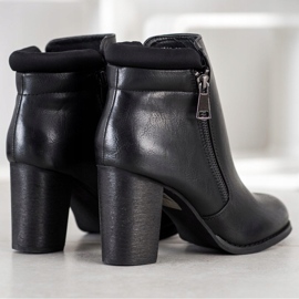 Super Mode Classic boots with a zipper black 1