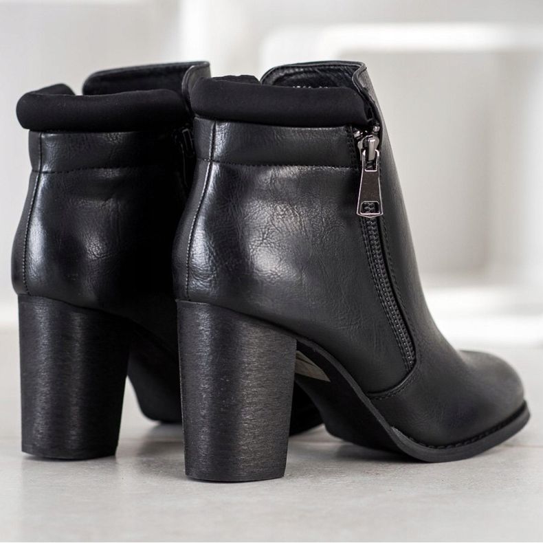 Super Mode Classic boots with a zipper black 1
