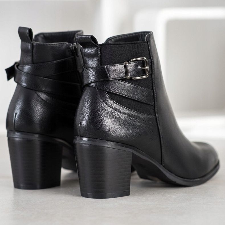 Ideal Shoes Casual Black Boots 1 Ideal Shoes Casual Black Boots 1