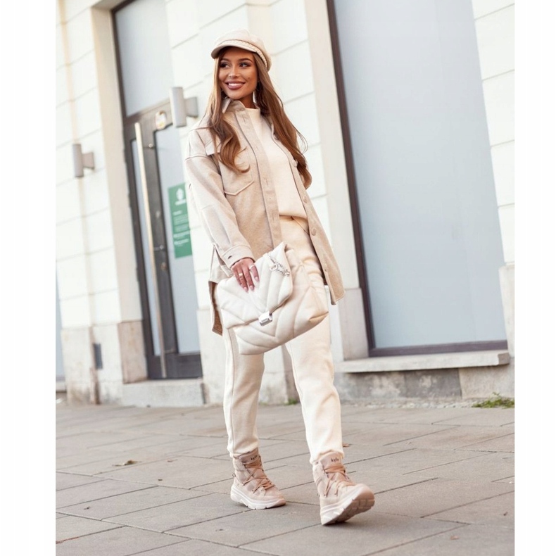 Kylie Crazy Women's Sneakers Beige Snow boots Missy 1 Kylie Crazy Women's Sneakers Beige Snow boots Missy 1