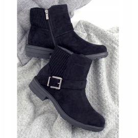 Black women's boots E2210 Black 1