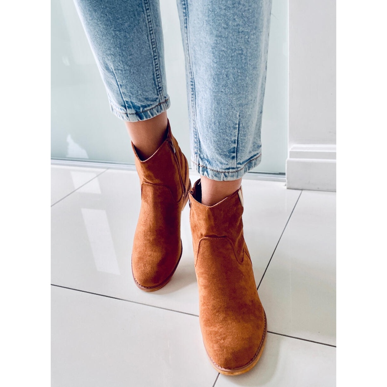 BM Boots on a hidden wedge camel ZT1013 Camel brown 1