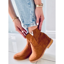 BM Boots on a hidden wedge camel ZT1013 Camel brown 2