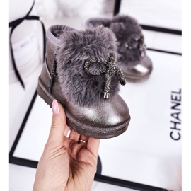 Children's Snow Boots With Fur Dark Gray Aurora grey 1