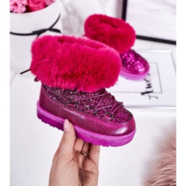 Children's Snow Boots With Fur Fuchsia Nicola pink 1
