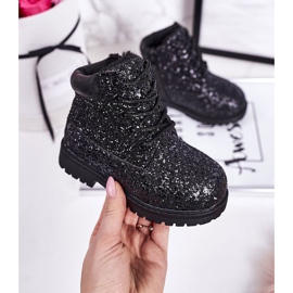 Children's Brocade Warm Boots Trappers Black Mermaid 1