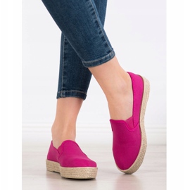 SHELOVET Fuchsia Espadrilles pink 1