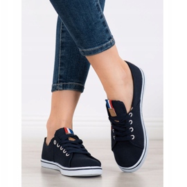 SHELOVET Navy sneakers navy blue 1