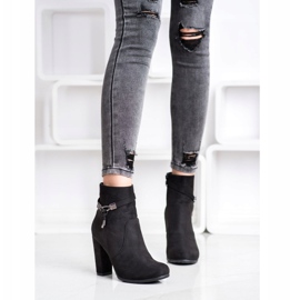 Abloom Elegant suede boots black 1