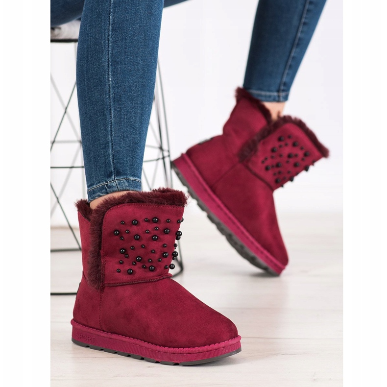 Bona Mukluki With Beads red 2