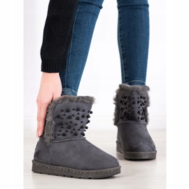 Bona Mukluki With Beads grey 1