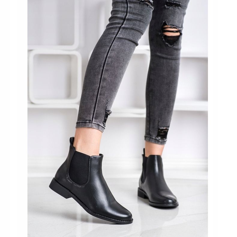 Ideal Shoes Warm Chelsea boots black 1