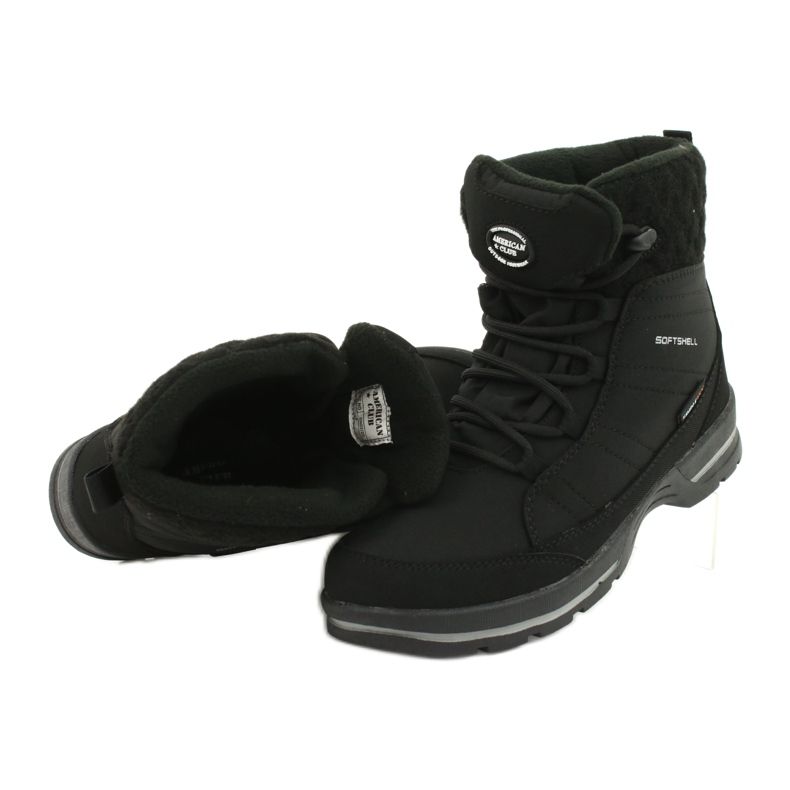 Snow boots softshell with membrane American Club SN02 / 20 black 4