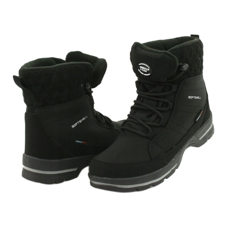 Snow boots softshell with membrane American Club SN02 / 20 black 3