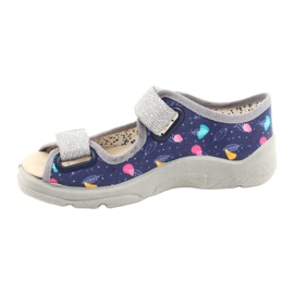 Befado children's shoes 869X144 blue silver grey 2