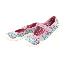 Befado children's shoes 114Y409 blue pink grey 3 Befado children's shoes 114Y409 blue pink grey 3