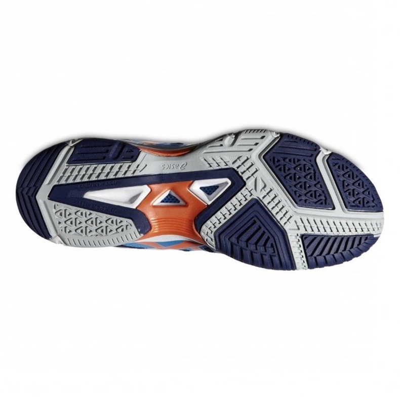 Asics Gel-Beyond 4 Mt B403N-4130 volleyball shoes purple, blue, orange, gray / silver blue 1