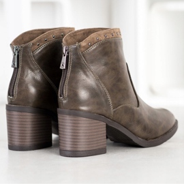 Kylie Casual Eco Leather Boots brown 1 Kylie Casual Eco Leather Boots brown 1