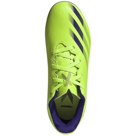 Adidas X Ghosted.4 FxG Junior football boots green EG8220 1
