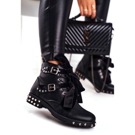 SEA Women's Booties Rivets Spikes Black Magnet 1 SEA Women's Booties Rivets Spikes Black Magnet 1