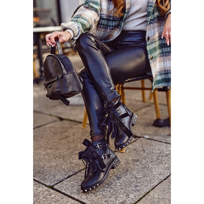 SEA Women's Booties Rivets Spikes Black Magnet 3 SEA Women's Booties Rivets Spikes Black Magnet 3