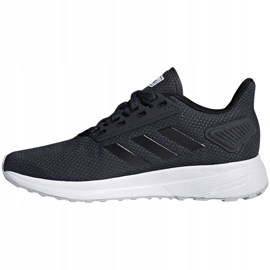 Women's running shoes adidas Duramo 9 dark gray B75990 black multicolored 1