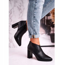 Women's boots on the post Sergio Leone black BT497 2