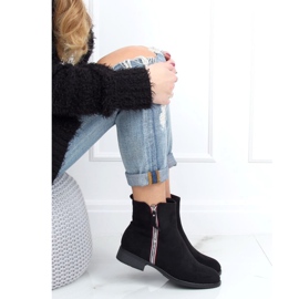 Black Women's black boots 168-287 Black 1