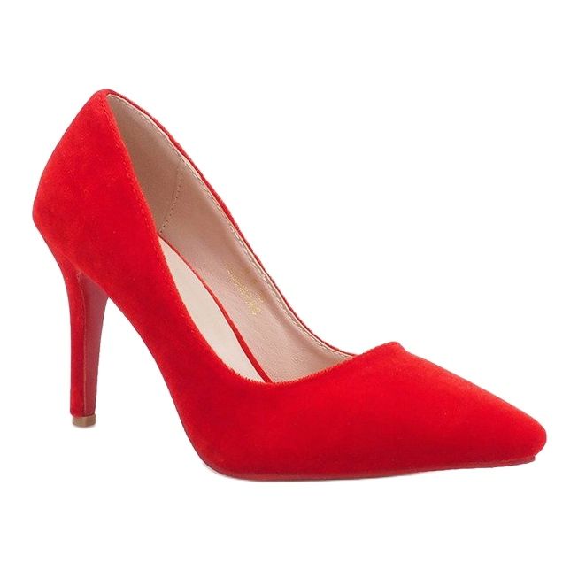 Francine's Red Velor Heels 1