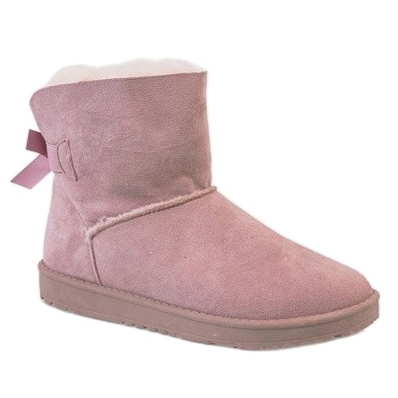 Warm pink eskimo boots B194-1 2