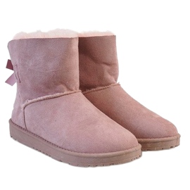 Warm pink eskimo boots B194-1 1