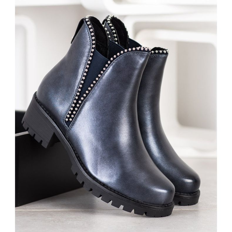 SDS Navy blue Chelsea boots 2
