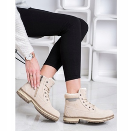 SANDIC Trappers With Sheepskin beige 1