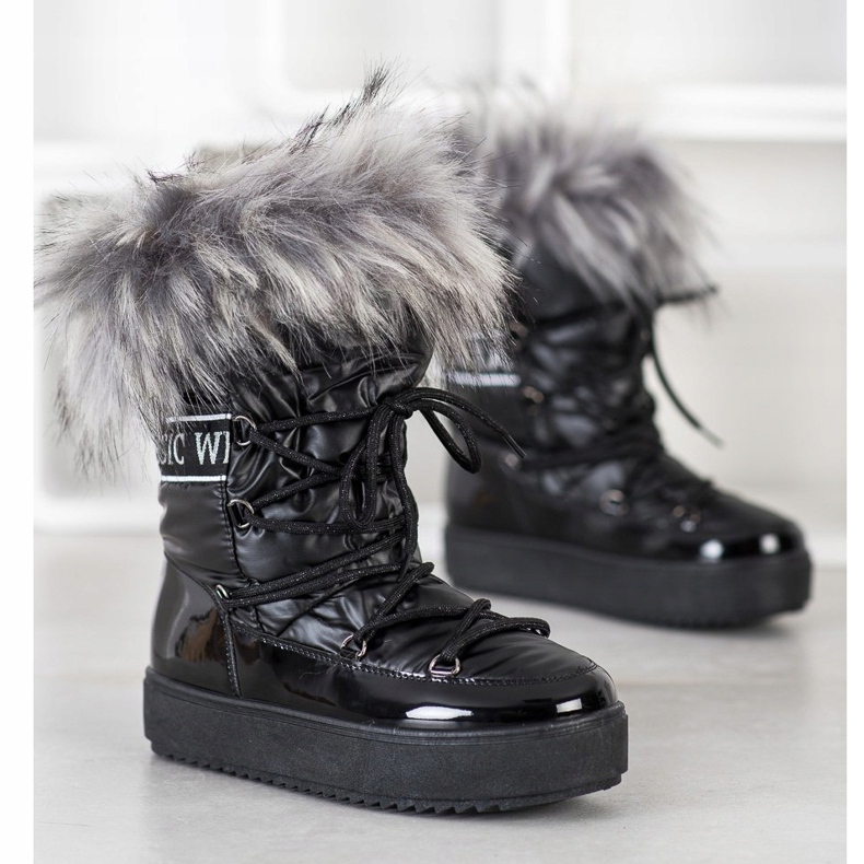 SHELOVET Snow Boots On The Platform black 1