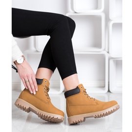 SHELOVET Warm Hiking Boots With Eco Leather brown 2