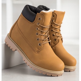 SHELOVET Warm Hiking Boots With Eco Leather brown 1