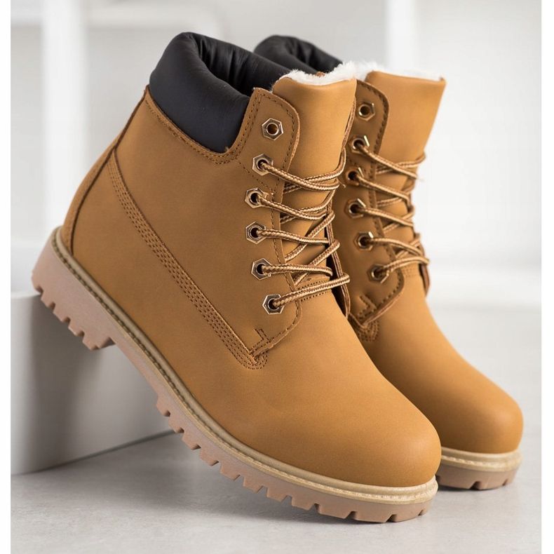 SHELOVET Warm Hiking Boots With Eco Leather brown 1