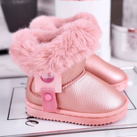 Apawwa Warm pink Marella children's snow boots with fur 1 Apawwa Warm pink Marella children's snow boots with fur 1