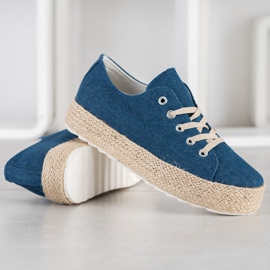 Kylie Sneakers On The Platform blue 1
