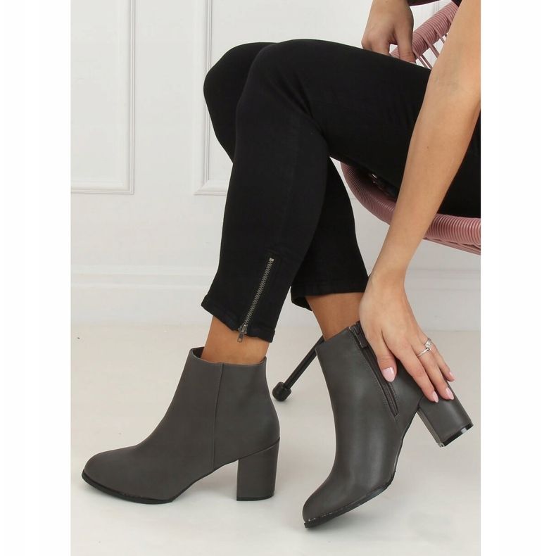 Classic gray high heels 77-71 Gray grey 1