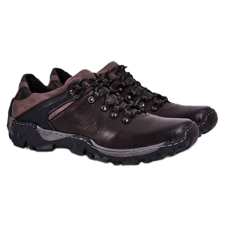 Bednarek Polish Shoes Men's Leather Trekking Shoes Bednarek Black 2 Bednarek Polish Shoes Men's Leather Trekking Shoes Bednarek Black 2