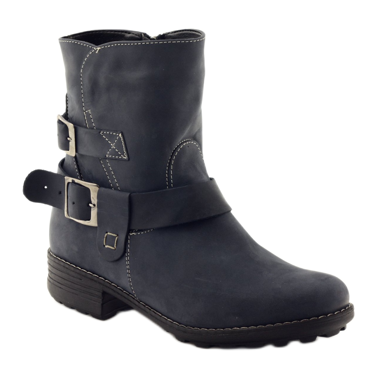 Female Winter Boots Gregors 544 Navy Blue Butymodne Pl