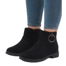 Black X-36 insulated suede boots 2