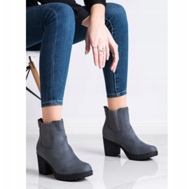 Queentina Chelsea Boots On A Bar grey 1