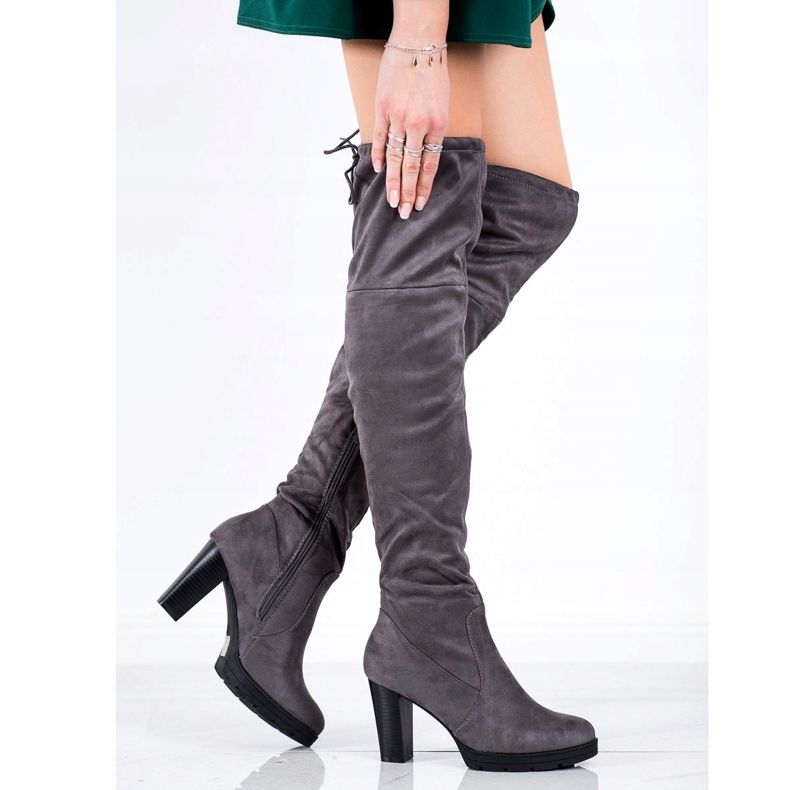 Balada Gray Over The Knee Boots grey 2