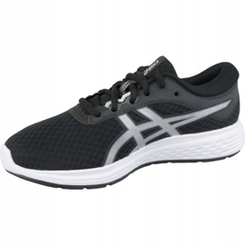 Running shoes Asics Patriot 11 Gs Jr 1014A070-002 black silver grey 1